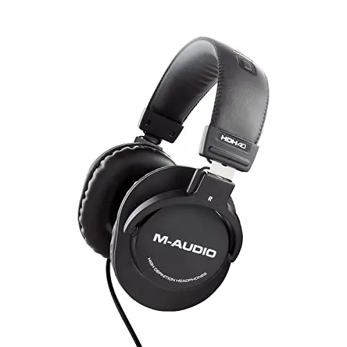 M-AUDIO HDH40 over-ear closed-back studio headphones in black