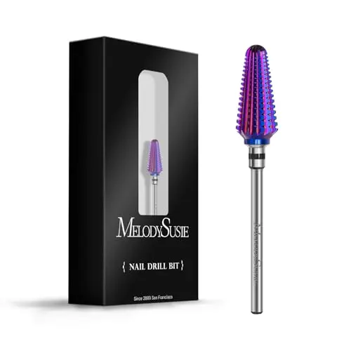 MelodySusie purple tornado-shaped carbide nail drill bit