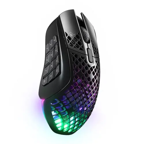 SteelSeries Aerox 9 wireless holey lightweight MMO gaming mouse