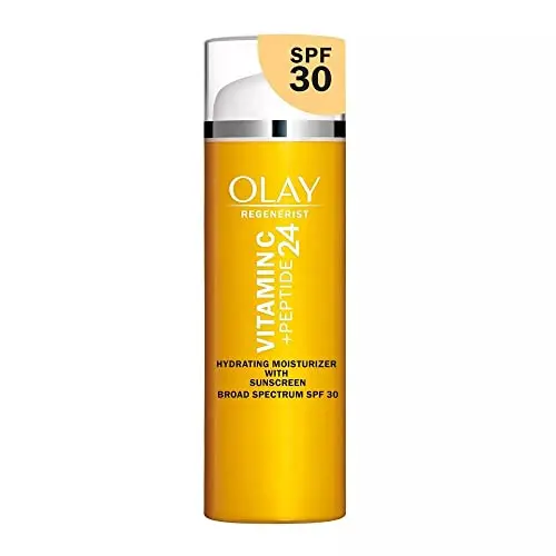 Olay Vitamin C Hydrating Moisturizer with SPF 30 pump bottle