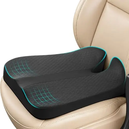 Anzhixiu black memory foam car seat cushion with U-shaped design
