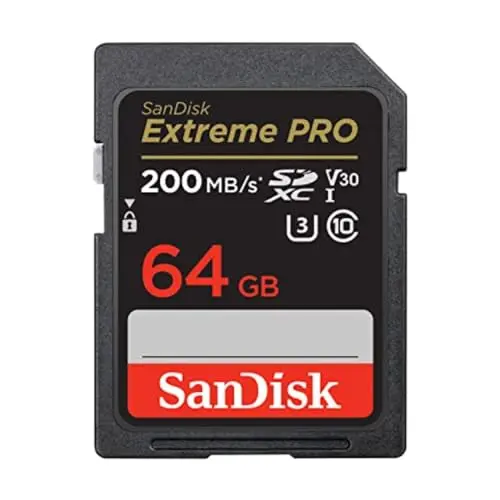 SanDisk Extreme PRO SDXC UHS-I memory card for affordable 4K video recording