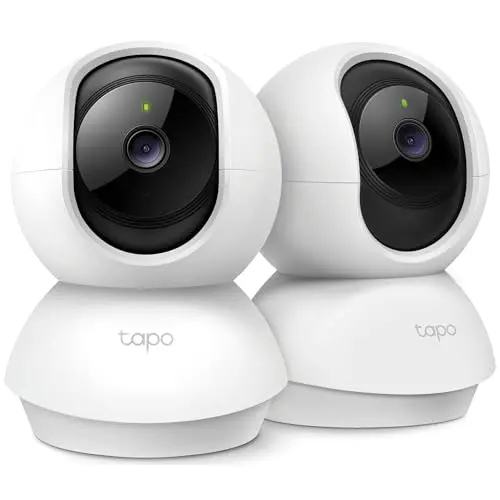 Tapo C210 Pan Tilt Security Camera 2-pack for indoor use