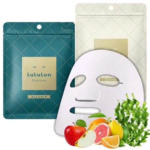 Lululun 14-piece anti-aging face mask set with collagen peptides