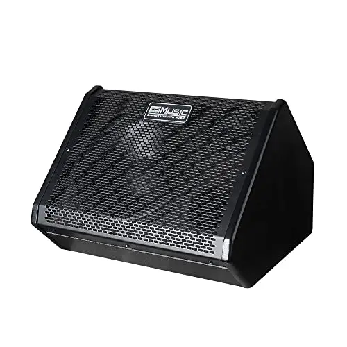 Coolmusic DM80 80-watt black electronic drum amplifier with angled cabinet