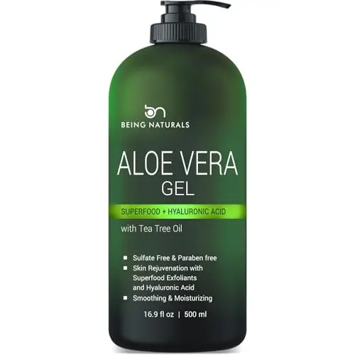 Being Naturals Aloe Vera Gel with Hyaluronic Acid bottle
