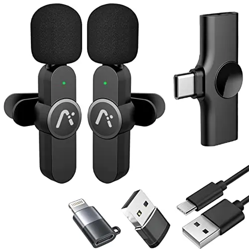 Aisizon A2d wireless lavalier microphone pair for Android