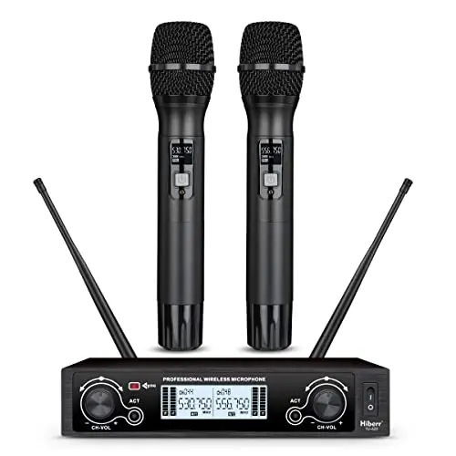 Hiberr YU-A20 wireless handheld microphone system designed for pastors and speakers.