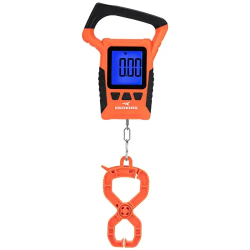 KastKing orange floating waterproof fish scale with large LCD