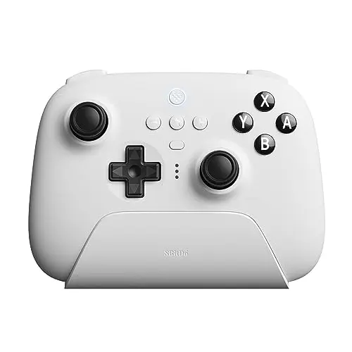 8BitDo Ultimate Bluetooth Controller with Charging Dock in White