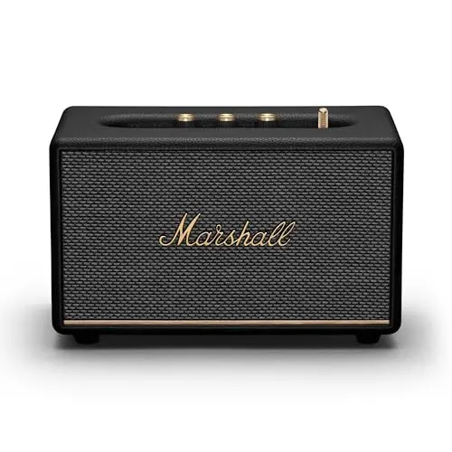 Marshall Acton III Bluetooth home speaker in black with iconic design