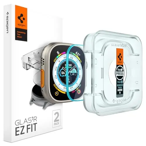 Spigen Glas.tR EZ Fit auto-alignment screen protector kit for Apple Watch Ultra 2