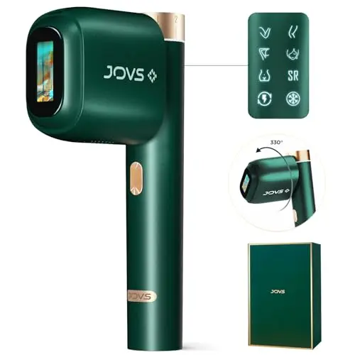 JOVS laser hair removal device with rotating head