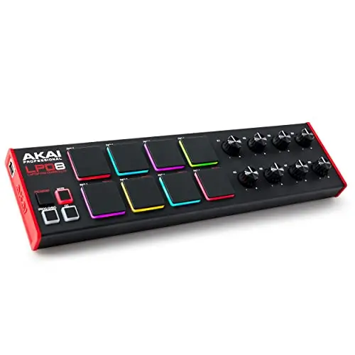 Akai LPD8 MK2 USB MIDI pad controller with 8 RGB pads