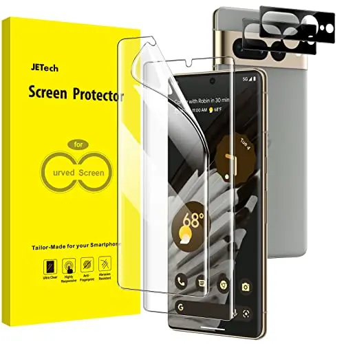 JETech TPU Screen and Tempered Glass Lens Protector Kit for Pixel 7 Pro
