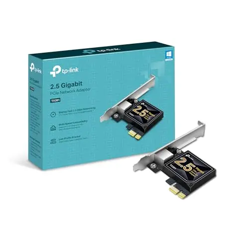 TP-Link TX201 2.5 Gigabit PCI Express network interface card for desktop PCs.