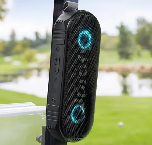 Dprofy New Play 2 Rounds magnetic Bluetooth golf speaker with LED light ring