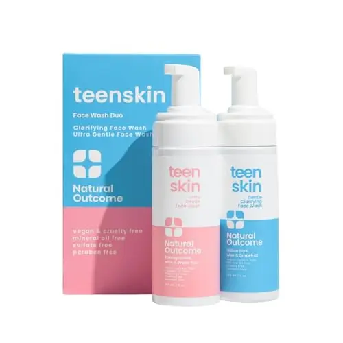 natural outcome Teen Skin Face Wash Duo two-pack bottles