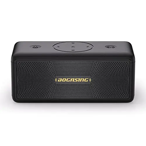 BOGASING M5 portable black Bluetooth speaker with 40W power