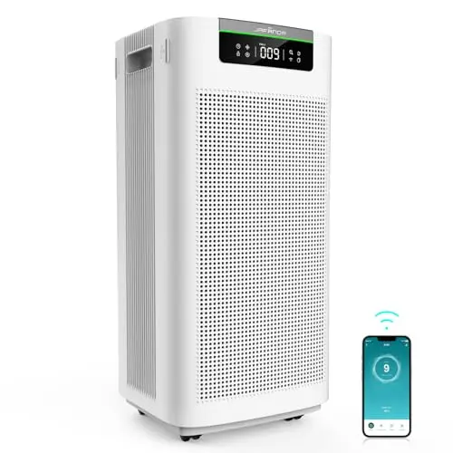 Jafanda JF888 large white air purifier in a living room