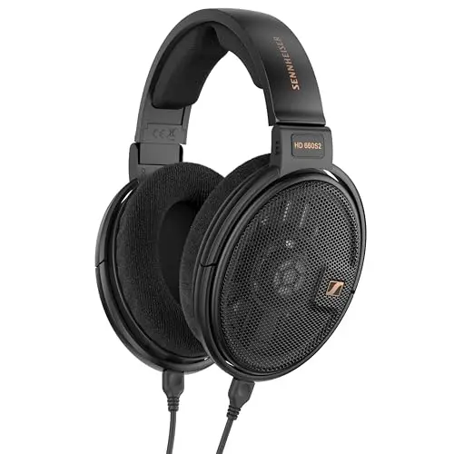 Sennheiser HD 660S2 open-back over-ear audiophile headphones in black