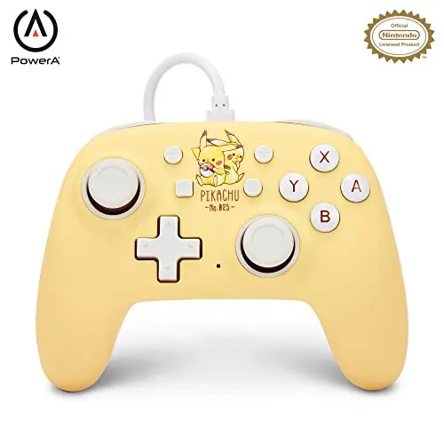 PowerA Nano Wired Controller for Nintendo Switch with Pikachu design