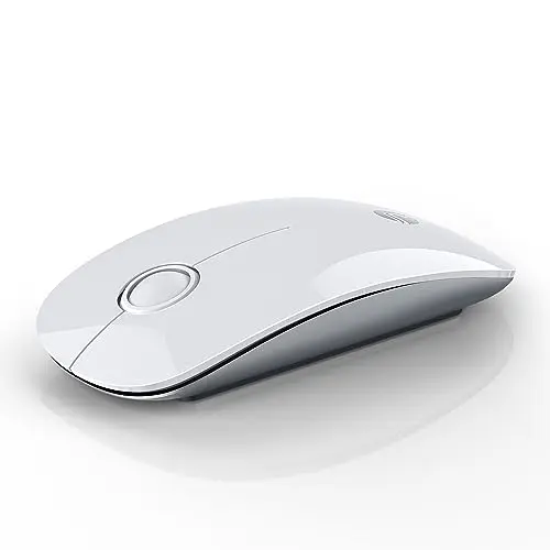 RAPIQUE R306 white slim wireless mouse