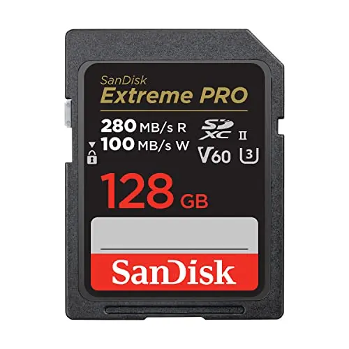SanDisk Extreme PRO SDXC UHS-II memory card for balanced 4K video performance