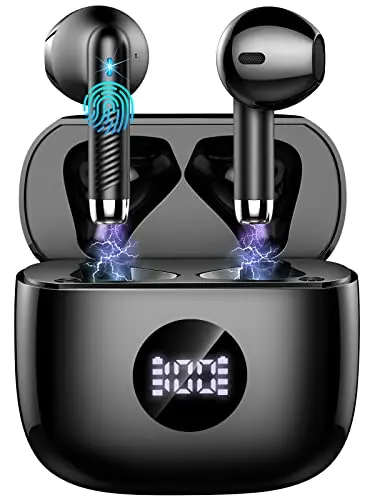 JXREV J53 wireless earbuds with compact charging case