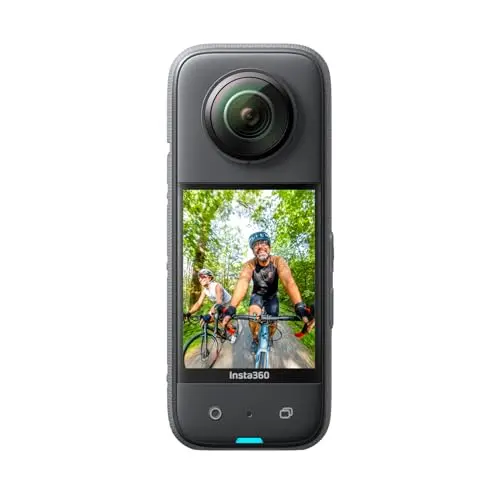 Insta360 X3 360-degree action camera mounted on a ski helmet