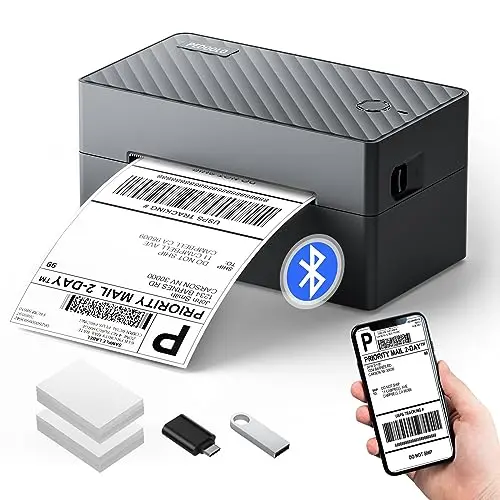 PEDOOLO BY-482BT black wireless thermal label printer