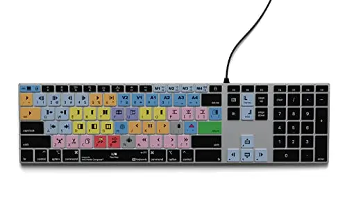 KB Covers backlit aluminum keyboard for Avid Media Composer
