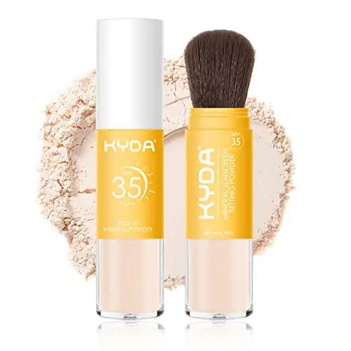KYDA SPF 35 mineral sunscreen setting powder for face and scalp