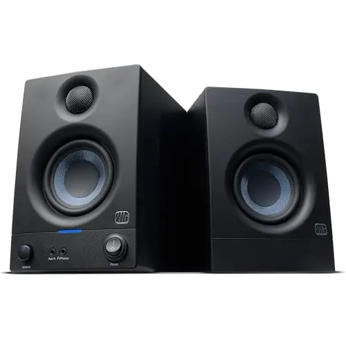 PreSonus Eris 3.5 studio monitor pair on a desk