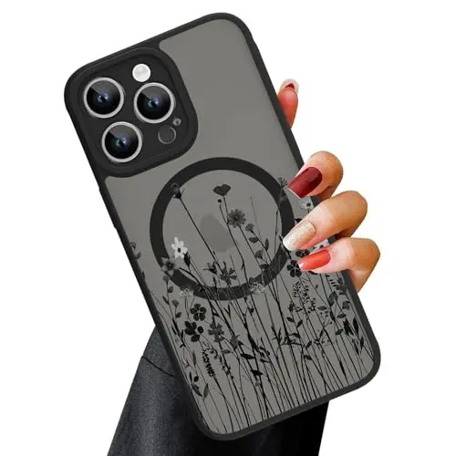 OOK floral design magnetic case for iPhone 13 Pro
