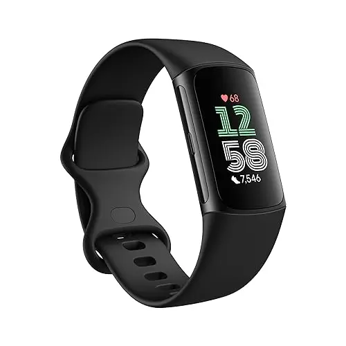 Fitbit Charge 6 fitness tracker on a wrist during a workout
