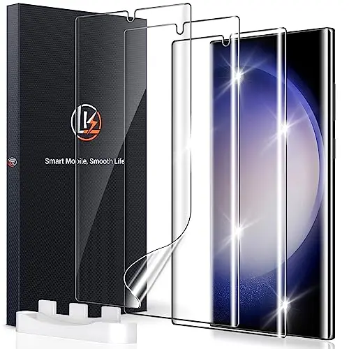 LK 3 Pack TPU Screen Protector with Self-Healing feature for Galaxy S23 Ultra