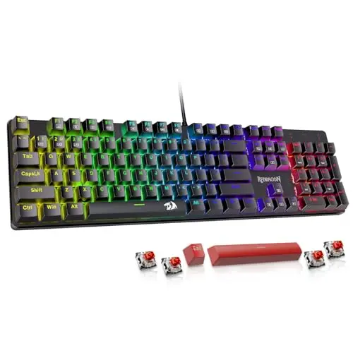 Redragon K671 RGB mechanical gaming keyboard with red switches