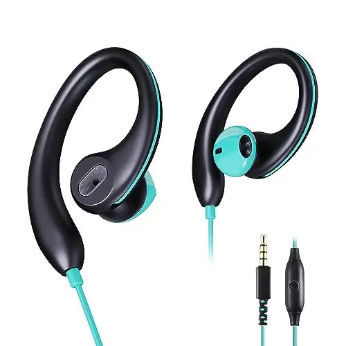 VJK upgraded wired sports earbuds with ear hooks