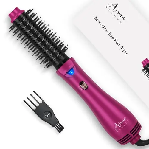 Aima Beauty One Step hair dryer brush in rose pink