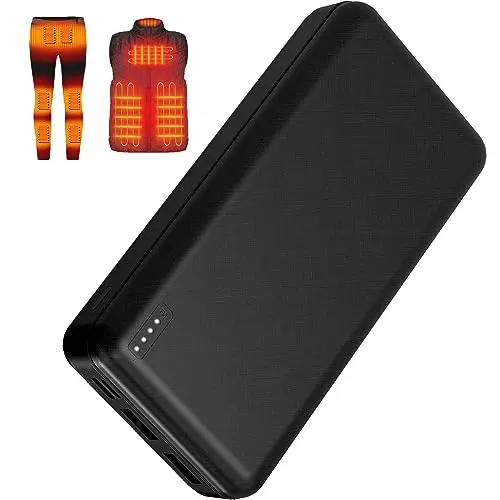 Whsahans large 20000mAh capacity power bank for heated vests