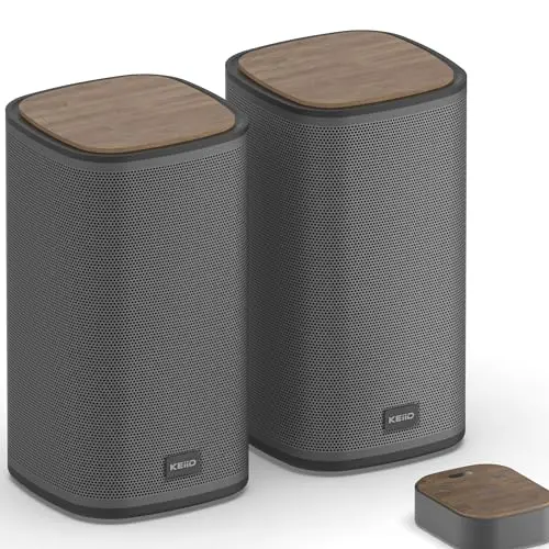 KEiiD Bluetooth computer speakers with wireless touch control pod