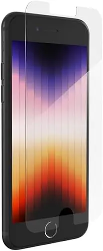 ZAGG InvisibleShield Glass Elite+ Plus Screen Protector for iPhone SE with blue light filtering
