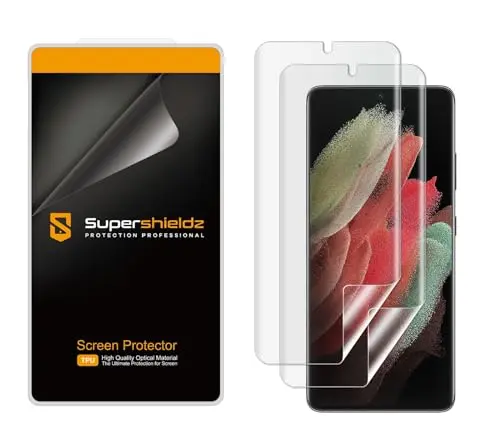 Supershieldz 2 pack TPU screen protector for Samsung Galaxy S21 Ultra 5G