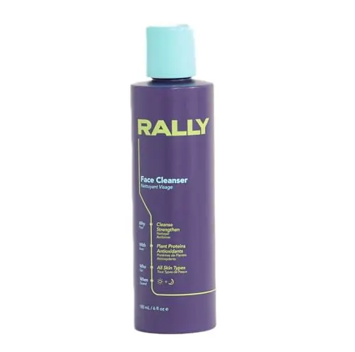 RALLY Plant-Based Gel Foaming Face Cleanser for teens and athletes