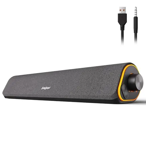 SOULION R50 Bluetooth PC sound bar with colorful LED light modes