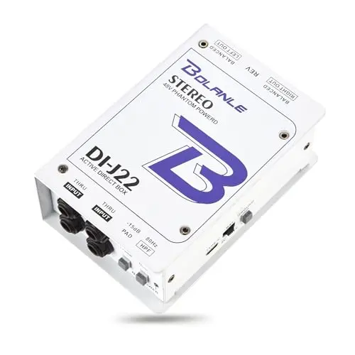 Bolanle J22 stereo DI box with XLR and 1/4-inch jacks