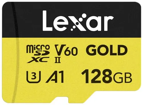 Lexar Professional Gold UHS-II microSD card for high-resolution video