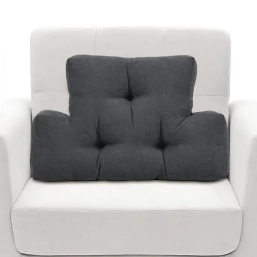 TANYOO soft plush back support pillow on a couch recliner