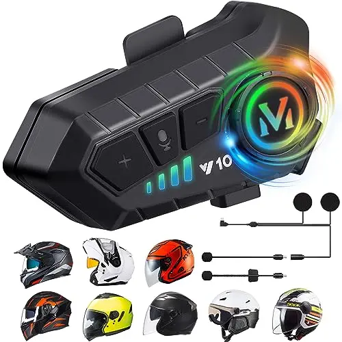 FEYA Y10 motorcycle helmet speakers in black